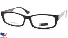 New U Rock Modern Optical U765 Black Brown Eyeglasses Glasses 52-16-140 B29mm - £37.32 GBP
