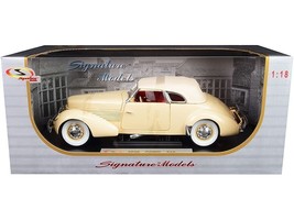 1936 Cord 810 Coupe Yellow with Cream Top and Red Interior 1/18 Diecast ... - £82.18 GBP