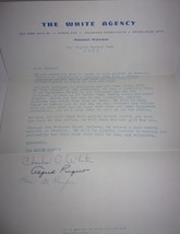 Vintage The White Agency Insurance Conslutants Fremont MI Correspondence... - $1.99
