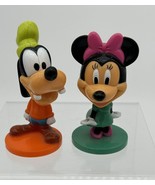 Disney Bobble Head Toys Kelloggs Giveaway Minnie Mouse &amp; Goofy Figures - £5.75 GBP