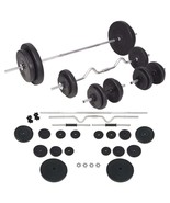 vidaXL Barbell and Dumbbell Set 198.4 lb - $8,143.04 MXN