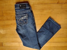 Silver Suki Boot Cut Womens Dark Wash Jeans Size 25x32 - £10.56 GBP