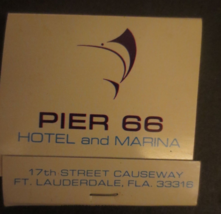 SET OF 2 PIER 66 HOTEL &amp; MARINA FT LAUDERDALE, FLA Matchbooks Full and U... - £5.93 GBP