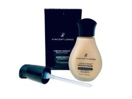 Vincent Longo Liquid Canvas Healthy Fluid Light Beige Sheer Matte Foundation 1oz - $24.95