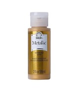 FolkArt Acrylic Metallic Paint Non Toxic 2 Fl Oz Pack of 1 Pure Gold - $3.91