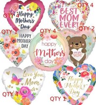 Lot of 20 - 18&quot; Happy Mother&#39;s Day Love Foil Mylar Helium Balloon Store Supply - £20.36 GBP