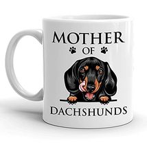 Mother Of Black Tan Dachshunds Mug, Dachshund Mom, Wiener Lover, Gift For Women, - £11.77 GBP
