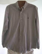 Ralph Lauren Black & White Striped Long sleeve shirt Mens Size 16 Long - £17.33 GBP