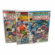 1970s THE CHAMPIONS #11, #12, #13  BRONZE MARVEL COMIC LOT  BYRNE 30 Cen... - $29.40