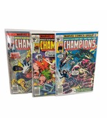 1970s THE CHAMPIONS #11, #12, #13  BRONZE MARVEL COMIC LOT  BYRNE 30 Cen... - $29.40