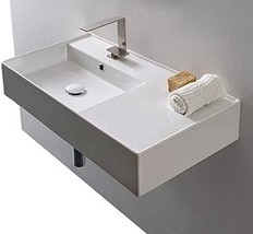Scarabeo 5115-One Hole Teorema 2.0 Bathroom Sink, One Size, White - $763.99