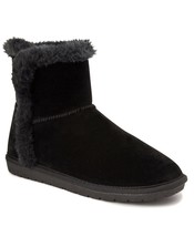 Sugar Women Faux Fur Lined Winter Booties Polly Size US 7M Black Faux Suede - £26.90 GBP