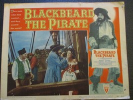 1952 Blackbeard the Pirate original 11 x 14 Lobby Card (Robert Newton,Li... - £7.86 GBP