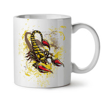 Scorpion Art Wild NEW White Tea Coffee Mug 11 oz | Wellcoda - £17.84 GBP