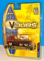 JADA 1:64 2007 V Dubs WAVE 2 63 Volkswagen Bus Pickup w/ Sliding Bed Red... - £14.95 GBP