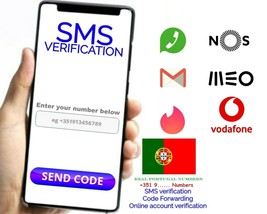 SMS verification code forwarding service Portugal SIM Card +3519. PT NUMBER ONLY - £4.84 GBP