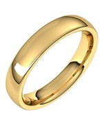 Authenticity Guarantee 18K Yellow Gold 4 mm European Wedding Band - $1,339.00+