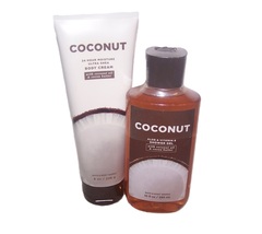 Bath &amp; Body Works Coconut Shower Gel &amp; Body Cream Set - Coconut Sea Salt... - $46.50