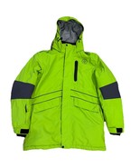 Atlas Ocean Voyages Parka Jacket Mens Sz M Neon Green Hoodie Missing Ves... - $108.65 CAD