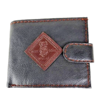 Australia Black Genuine Leather Billfold Wallet Kohala NWT - $21.77
