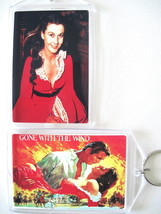 Gone With The Wind Poster Key Chain Vivien Leigh Scarlett O&#39;hara Keychain Rare - £6.38 GBP