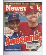 1998 News Week Magazine September 14th Mark McGwire Sammy Sosa - $28.53 CAD