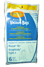 Riccar SL, Simplicity Type J Canister Vacuum Bags - £7.82 GBP