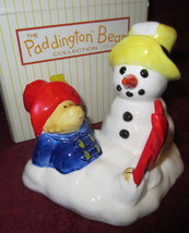 Paddington Bear ~ Paddington Bear Collection By Toscany ~ Bear With Snowman Mib - £22.05 GBP