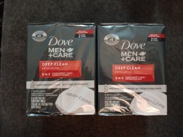 2 Dove Men+Care Body and Face Bar Deep Clean 4 oz 2 Pk (D5) - £11.87 GBP