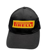 Vintage Pirelli Tires Baseball Cap Hat Black Cotton Hook Loop Closure - £21.96 GBP