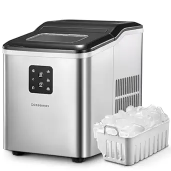 Ice Maker Machine Countertop, Self-Cleaning, 26Lb 2 Cube Sizes In 24 Hou... - £174.63 GBP