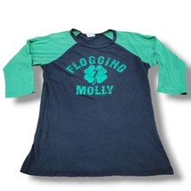 Flogging Molly Top Size XS Cinder Block 2008 Band Tee Graphic Tee Clover... - $32.66