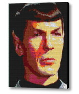 Star Trek Spock OS Lego Brick Framed Mosaic Limited Edition Numbered Art... - £15.16 GBP