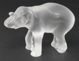 Lalique Frosted Crystal Timora Baby Elephant Figurine - $199.99