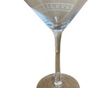 Etched Bailey&#39;s Liquor Cocktail  Martini Stemware Glass One Glass - $13.33