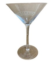 Etched Bailey&#39;s Liquor Cocktail  Martini Stemware Glass One Glass - £10.48 GBP