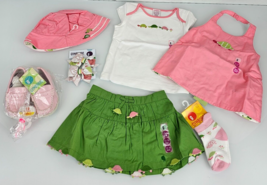 Vintage Gymboree 2003 Golf Pond Baby Girl 12-18 Clothes Preppy Pink Green Turtle - £11.82 GBP+