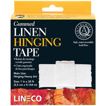 Lineco Gummed Linen Hinging Tape-1&quot;X30&#39; - £18.77 GBP