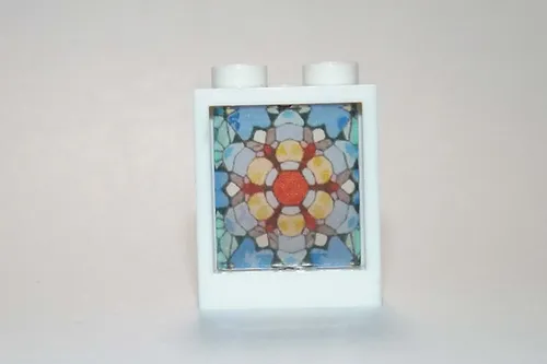 PAPBRIKS Small Window Stained Glass V1 Construction piece Rare Minifigures - $4.00