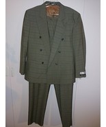 GEORGIO GIOVANNO &quot;VIENNA&quot; MEN&#39;S 2-PC SUIT-40R/39R PANTS-NWT-POLY/RAYON/W... - £91.23 GBP