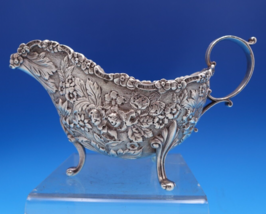Repousse by Kirk Sterling Silver Gravy Boat 925/1000 5&quot; x 8&quot; 11.7 ozt. (... - £536.56 GBP