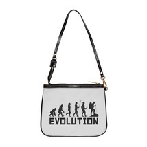 Personalized Trendy Printed Shoulder Bag With Stylish Evolution Print - $31.93
