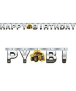 Construction Zone Happy Birthday Jointed Banner 8’ foot Sign tractor - $4.46