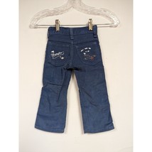 Wrangler Kids Boys Jeans 3T Skinny Corduroy Blue Pants Airplane Embroidered - $49.96