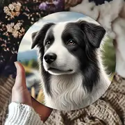 8&quot; x 8&quot; tin sign Border Collie - $10.00