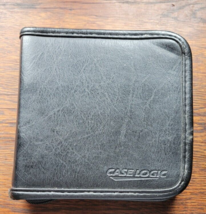 Case Logic CD Case Holder Zipper Closure Plastic Sleeves Organization Black - £7.95 GBP