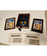 Vintage Parcheesi Game Collection Wood Bookshelf VGUC MB - $41.84