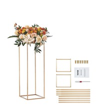 VEVOR 2PCS 31.5inch High Wedding Flower Stand, Metal Vase Column Geometric Cente - $1,676.03 MXN