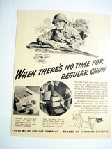 1943 World War II Ad Sunshine Biscuits When There&#39;s No Time For Regular ... - $8.99