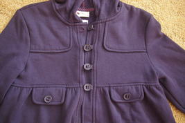 Girls Old Navy Fleece Long Sleeve Top Jacket Cape Hoodie Size XL Blue Navy - £8.64 GBP